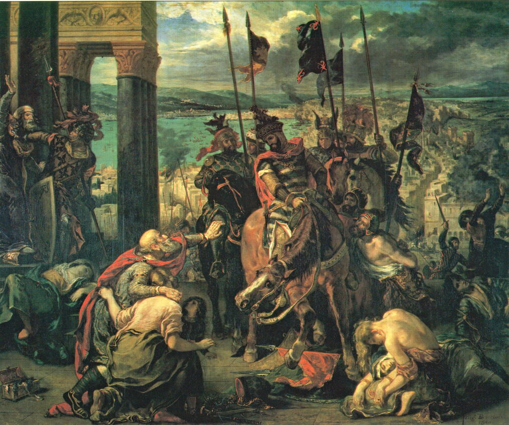ドラクロワ　十字軍のコンスタンティノープル入城