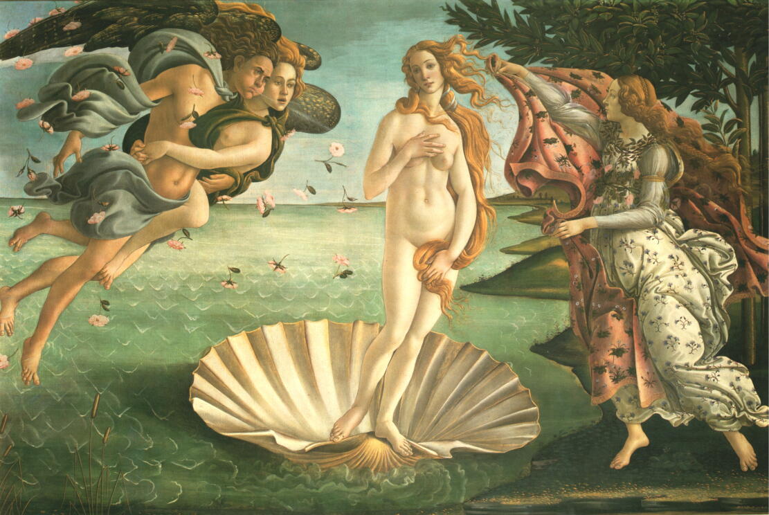 ヴィーナスの誕生 ボッティチェリ 西洋絵画美術館 絵画解説