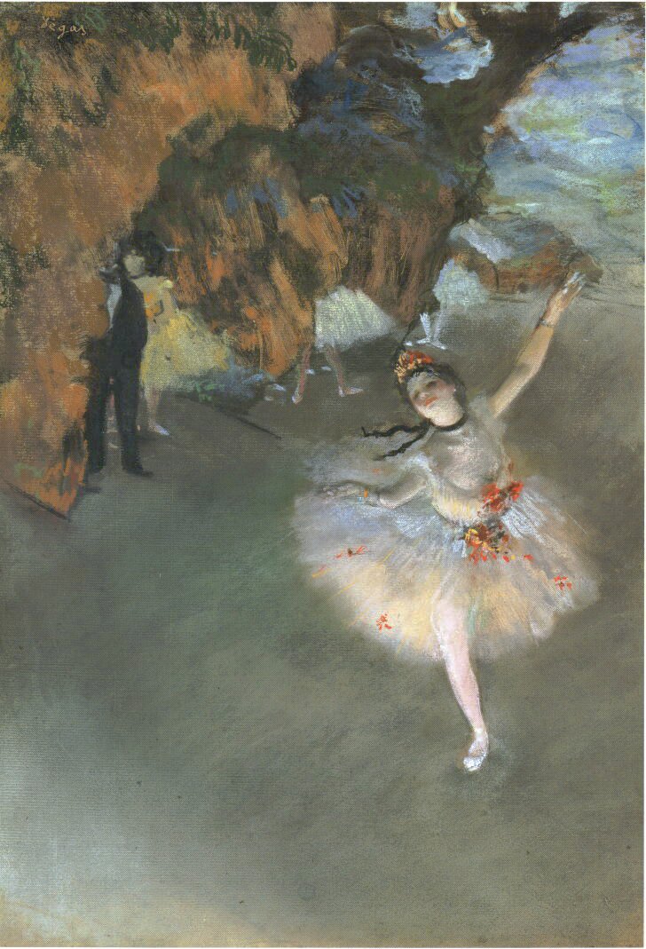 エドガー ドガ 『バレエのレッスン』 複製画 毎日学校美術館 油絵 絵画 