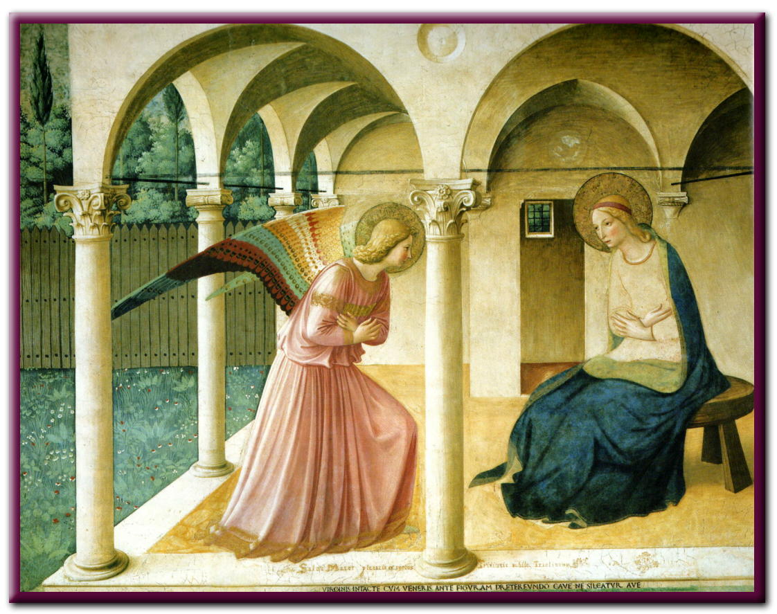 フラ・アンジェリコ　受胎告知　ルネサンス絵画