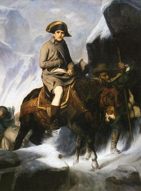 サン・ベルナール峠のナポレオン ダヴィッド 絵画解説